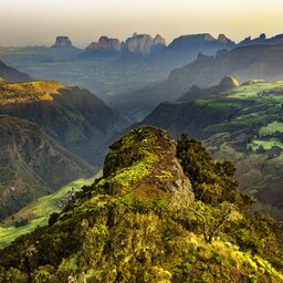 Ethiopië-Simien gebergte-uitzicht