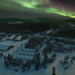 Finland-Lapland-Ivalo-Wilderness-Hotel-inari-luchtfoto-domein-noorderlicht