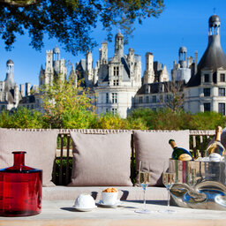 Frankrijk-Loire-hotel-Relais de Chambord-terras