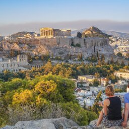 Griekenland-Athene-koppel-view
