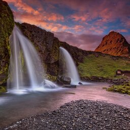 Ijsland - Kirkjufellsfoss waterfall