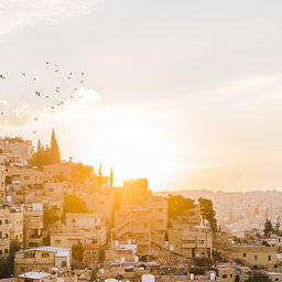 Jordanië - Amman - zonsondergang