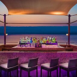 Jordanië - Dead sea - Hilton resort - bar