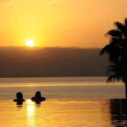 Jordanië - Dead sea - Kempinski Ishtar - zonsondergang