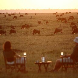 Kenia-Masai Mara-Elephant Pepper Camp-sundowner
