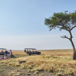 Kenia-Masai Mara-Emboo River Camp-picknick in de bush-min