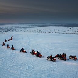 lapland - sneeuwscooter tocht