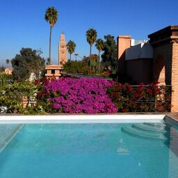 Marokko-Marrakesh-Villa-Des-Orangers-Pool-View