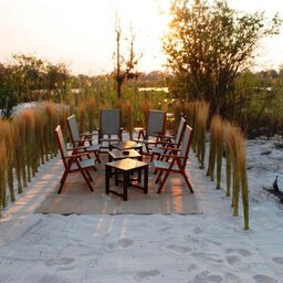 Namibië-Caprivi-Divava Okavango-strand