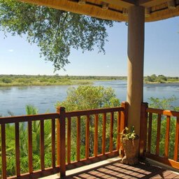 Namibië-Caprivi-Divava Okavango-uitzicht