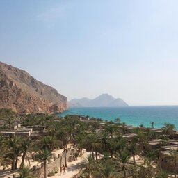 Oman-Musandam-Six Senses Zighy Bay-uitzicht