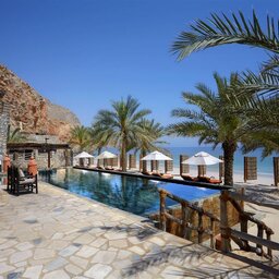 Oman-Musandam-Six Senses Zighy Bay-zwembad