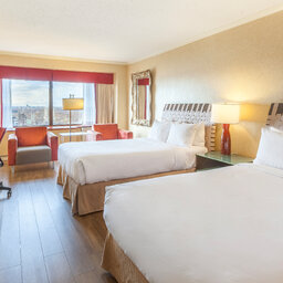 Oost-Canada-Québec-Hotel-Le-Concorde-Québec-twin-room