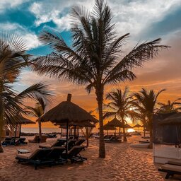Senegal-Saly-Lamantin-Beach-Resort-&-Spa-zonsondergang-strand