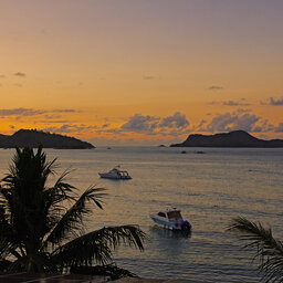 Seychellen-Larchipel- sunset