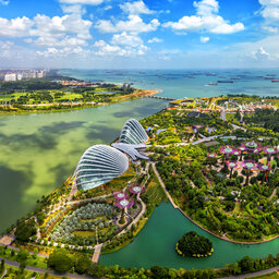 Singapore-luchtfoto