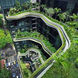 Singapore-Parkroyal-on-pickering-bovenaanzicht-hotel