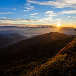 Sri Lanka-Horton Plains-hoogtepunt-Adams Peak zonsopgang