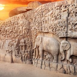 Sri Lanka-Polonnaruwa-hoogtepunt-muur met olifanten