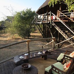 Tanzania-Nyerere-Siwandu Camp-veranda