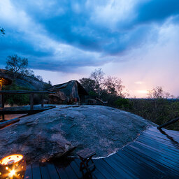 Tanzania-Tarangire-Maweninga Camp-camp by night