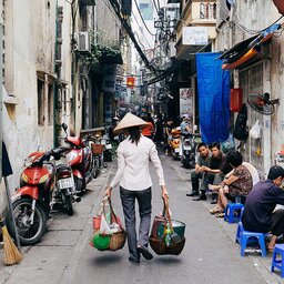 Vietnam-Hanoi-straatbeeld