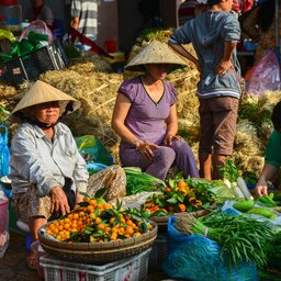 Vietnam-Mekong Delta-lokale markt