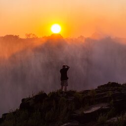 Zimbabwe-Victoria Falls-zonsondergang