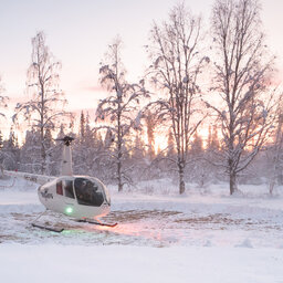 Zweden-Lapland-Harads-Loggers-Lodge-helicopter