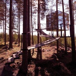 Zweden-Lapland-Harads-mirror-cube-zomer-2