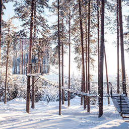 Zweden-Lapland-Harads-treehotel-johan-jansson-mirror-cube-sneeuw