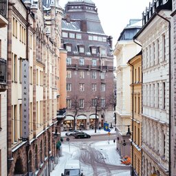 Zweden-Stockholm-winter-steegje
